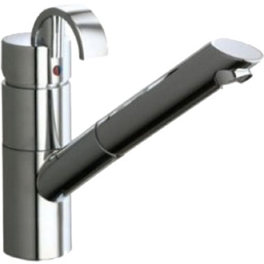 Click here to see Elkay LK7120BC Elkay Ferrara Single-Handle Pull-Out Kitchen Faucet, Brushed Chrome - LK7120BC