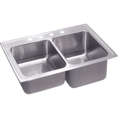 Click here to see Elkay STLRQ3322R4 Elkay STLRQ3322R4 Gourmet Double Bowl Sink