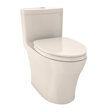 Click here to see Toto MS646124CEMFG#12 TOTO Aquia IV One-Piece Elongated Toilet, 1.28/0.8 GPF, Universal Height, WASHLET+ Ready, Sedona Beige - MS646124CEMFG#12