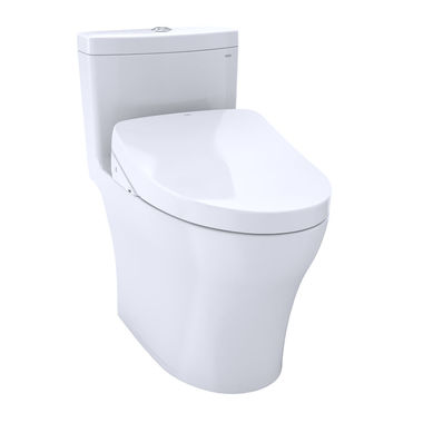 Click here to see Toto MW6463046CUMFG#01 TOTO Aquia IV 1G WASHLET+ One-Piece Toilet with S500e Bidet Seat, 1.0/0.8 GPF, Cotton White - MW6463046CUMFG#01