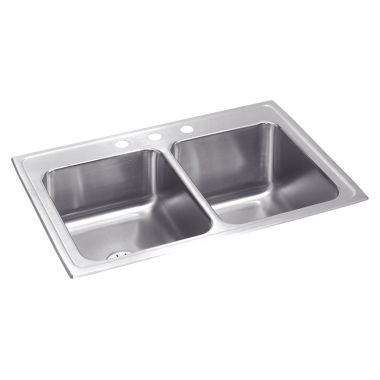 Click here to see Elkay STLR3322R0 Elkay STLR3322R0 Gourmet Stainless Steel Double Bowl Sink