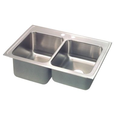 Click here to see Elkay STLR3322L2 Elkay STLR3322L2 Gourmet Stainless Steel Double Bowl Sink