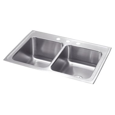 Click here to see Elkay STLR3322L0 Elkay STLR3322L0 Gourmet Stainless Steel Double Bowl Sink