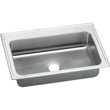 Click here to see Elkay PSRSQ33220 Elkay PSRSQ33220 Gourmet Single Bowl Drop-in Sink - Brilliant Satin