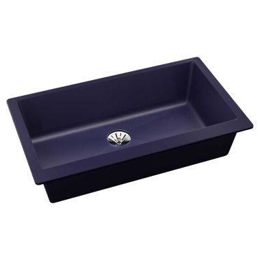 Click here to see Elkay ELXRUP3620JB0 Elkay Quartz Luxe Single Bowl Undermount Kitchen Sink with Perfect Drain, Jubilee - ELXRUP3620JB0
