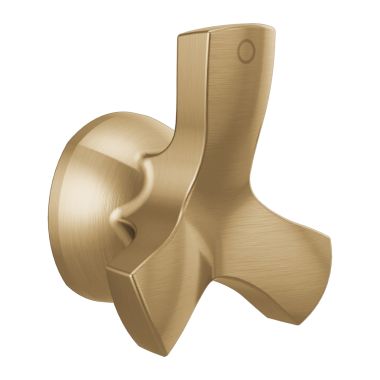 Click here to see Delta H551CZ Delta Stryke Champagne Bronze Single Helo Handle with Set Screw and Allen Wrench, Red/Blue Indicator Markings, ADA - H551CZ