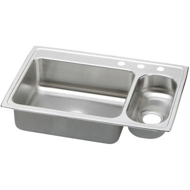 Click here to see Elkay PSMR3322R3 Elkay PSMR3322R3 Pacemaker Stainless Steel Single Bowl Top Mount Sink