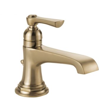 Click here to see Brizo 65060LF-GL-ECO Brizo Rook Single-Handle Brilliance Luxe Gold Bathroom Faucet with Metal Pop-Up, 1.2 GPM, Single-Hole, Ceramic Cartridge - 65060LF-GL-ECO