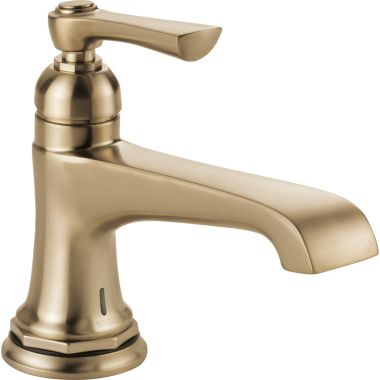 Click here to see Brizo 65960LF-GL-ECO Brizo Rook Single-Handle Brilliance Luxe Gold Bathroom Faucet with SmartTouchPlus, Single-Hole, 1.2 GPM, Less Drain - 65960LF-GL-ECO