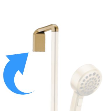 Click here to see Brizo RP100437GL Brizo Levoir Slide Bar Mounting Bracket and Hardware, Brilliance Luxe Gold - RP100437GL