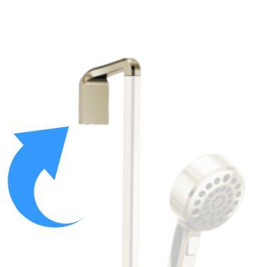 Click here to see Brizo RP100437PN Brizo Levoir Slide Bar Mounting Bracket and Hardware, Brilliance Polished Nickel - RP100437PN