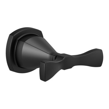 Click here to see Delta 77638-BL Delta Stryke Double Robe Hook, Matte Black - 77638-BL