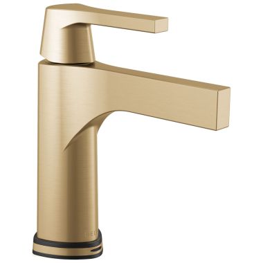 Click here to see Delta 574T-CZ-DST Delta Zura Touchless Lavatory Faucet with Escutcheon, Metal Pop-Up, 1.2 GPM, Single-Handle, DIAMOND Seal, Touch2O, Champagne Bronze - 574T-CZ-DST