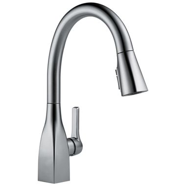 Click here to see Delta 9183-KS-DST Delta Mateo Single-Handle Pull-Down Kitchen Faucet, Black Stainless - 9183-KS-DST