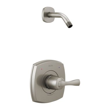 Click here to see Delta T14276-SSLHD Delta Stryke Monitor 14 Series Pressure-Balanced Single-Handle Shower Faucet, Lever Handle, Less Showerhead, Stainless - T14276-SSLHD