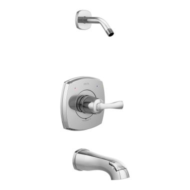 Click here to see Delta T14476-LHD Delta Stryke Monitor 14 Series Pressure-Balanced Single-Handle Tub/Shower Faucet, Lever Handle, Less Showerhead, Chrome - T14476-LHD