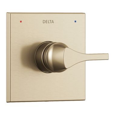 Click here to see Delta T14074-CZ Delta Zura Monitor 14 Series Valve Trim, Lever Handle, Champagne Bronze - T14074-CZ