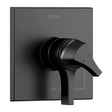 Click here to see Delta T17074-BL Delta Zura Monitor 14 Series Pressure Balance Lever Handle Valve Only Trim, Matte Black - T17074-BL