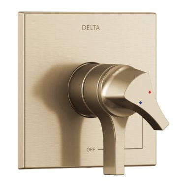 Click here to see Delta T17074-CZ Delta Zura Monitor 14 Series Pressure Balance Lever Handle Valve Only Trim, Champagne Bronze - T17074-CZ