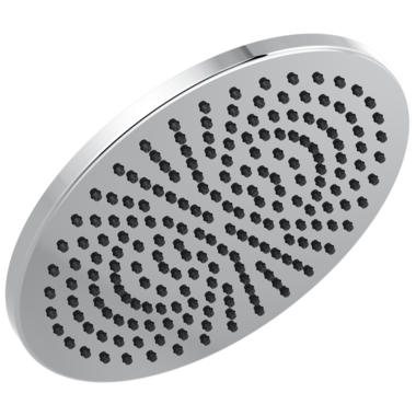 Click here to see Delta 52158-25 Delta Single-Setting Metal Raincan Shower Head, 2.5 GPM, Touch-Clean Nozzles, Round, Chrome - 52158-25