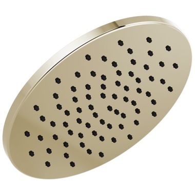 Click here to see Delta 52158-PN Delta Single-Setting Touch-Clean Round Metal Raincan Shower Head, WaterSense, Metal Ball Connector, 1.75 GPM, Polished Nickel - 52158-PN