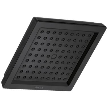 Click here to see Delta 52283-BL Delta Single-Setting Raincan Shower Head, 1.75 GPM, Matte Black - 52283-BL