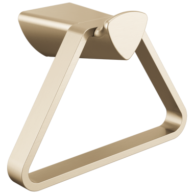 Click here to see Delta 77446-CZ Delta Zura Wall Mounted Towel Ring, Zinc Constructed, Champagne Bronze - 77446-CZ
