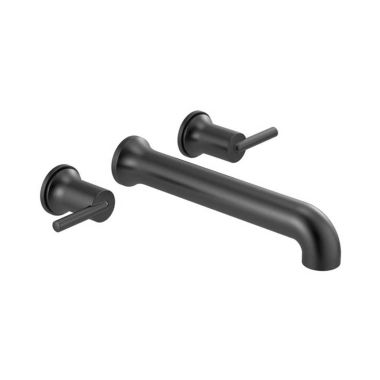 Click here to see Delta T5759-BLWL Delta Contemporary Two-Handle Wall-Mount Tub Faucet Trim, Lever Handles, ADA-Compliant, Matte Black - T5759-BLWL