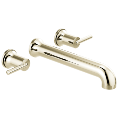 Click here to see Delta T5759-PNWL Delta Contemporary Two-Handle Wall-Mount Tub Faucet Trim, Lever Handles, ADA-Compliant, Polished Nickel - T5759-PNWL