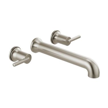 Click here to see Delta T5759-SSWL Delta Contemporary Two-Handle Wall-Mount Tub Faucet Trim, Lever Handles, ADA-Compliant, Stainless - T5759-SSWL