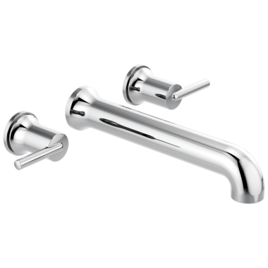 Click here to see Delta T5759-WL Delta Contemporary Two-Handle Wall-Mount Tub Faucet Trim, Lever Handles, ADA-Compliant, Chrome - T5759-WL