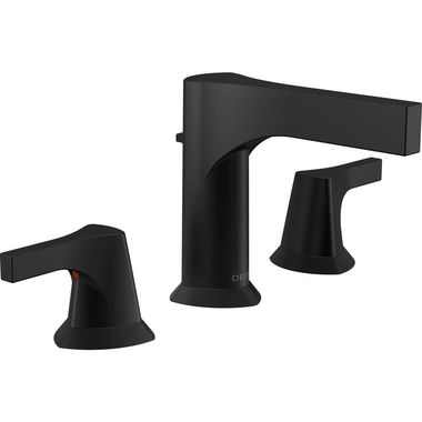 Click here to see Delta 3574-BLMPU-DST Delta Zura Matte Black Lavatory Faucet for 5