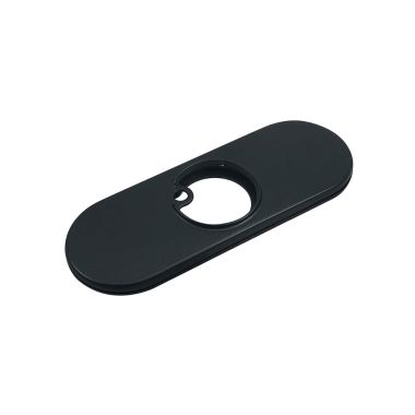 Click here to see Delta RP100091BL Delta Trinsic 6in Matte Black Escutcheon for 559HAR-BL-DST Single-Handle Bathroom Faucet - RP100091BL