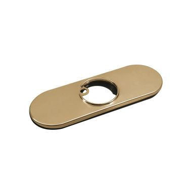 Click here to see Delta RP100091CZ Delta Trinsic 6in Champagne Bronze Escutcheon for 559HAR-CZ-DST Single-Handle Bathroom Faucet - RP100091CZ