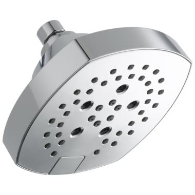 Click here to see Delta 52663 Delta H2Okinetic Five-Setting Shower Head with Push Button Diverter, 1.75 GPM, Chrome - 52663