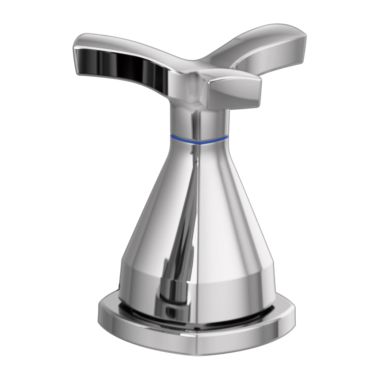 Click here to see Delta RP100395 Delta Stryke Single Cross Right Handle Assembly for Roman Tub Faucet, ADA, Chrome - RP100395