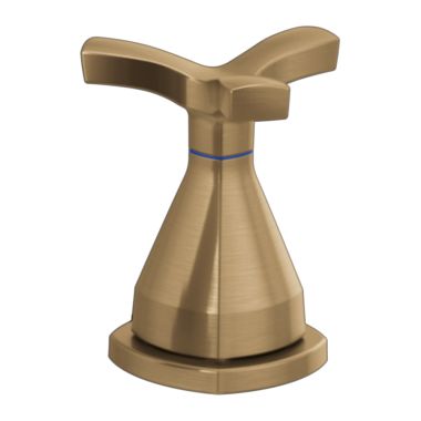 Click here to see Delta RP100395CZ Delta Stryke Single Cross Right Handle Assembly for Roman Tub Faucet, ADA, Champagne Bronze - RP100395CZ