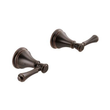 Click here to see Delta RP100465RB Delta Cassidy 6-11/16in Traditional Venetian Bronze Handle Kit for T5797-WL Wall-Mount Tub Filler - RP100465RB