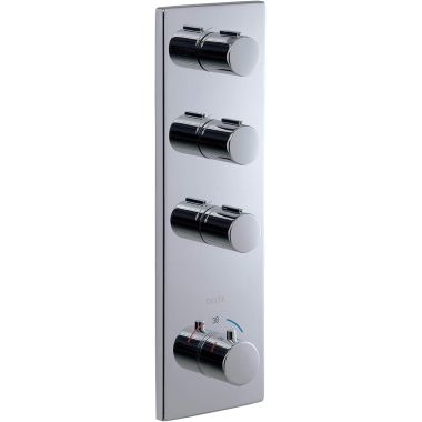 Click here to see Delta T999001 Delta MagnaSpin High Flow Thermostatic Valve Trim with 3 Outlet, Chrome - T999001