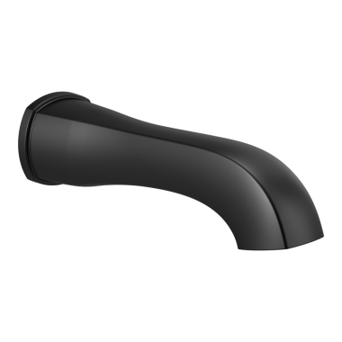 Click here to see Delta RP93377BL Delta Stryke 9-3/8in Non-Diverter Matte Black Tub Spout for Multi-Function Tub/Shower Trim, Wall-Mount, Single-Hole Installation - RP93377BL