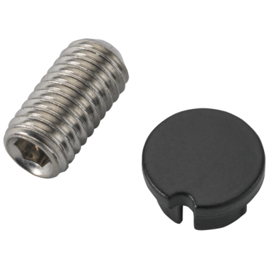 Click here to see Delta RP84938BL Delta Cassidy Matte Black Set Screw and Button for H559 Lever and H560 Helo Integrated Diverter Handle - RP84938BL