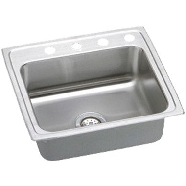 Click here to see Elkay LRADQ2521404 Elkay LRADQ2521404 Gourmet (Lustertone) Stainless Steel Single Bowl Sink