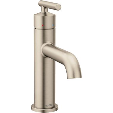 Click here to see Moen 6145BN Moen Gibson Single-Handle Bathroom Faucet with Metal Lift Rod Drain Assembly, 1.2 GPM, WaterSense Certified, ADA Certified Handle, Brushed Nickel - 6145BN