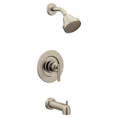 Click here to see Moen T2903EPBN Moen Gibson Posi-Temp Tub/Shower Faucet, 1.75 GPM, 1-Function, Single Lever Handle, M-PACT, Eco-Performance, Brushed Nickel - T2903EPBN
