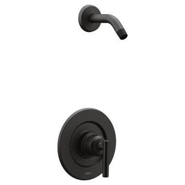 Click here to see Moen T2902NHBL Moen Gibson Shower Faucet Trim, Less Showerhead, Posi-Temp, 2.5 GPM, Matte Black - T2902NHBL