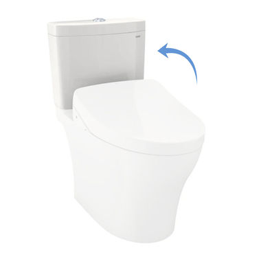 Click here to see Toto ST446EMA#11 TOTO ST446EMA#11 Aquia IV Dual Flush Toilet Tank, WASHLET+ Auto Flush Compatibility, Colonial White
