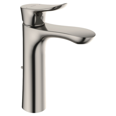 Click here to see Toto TLG01304U#PN TOTO GO 1.2 GPM Single Handle Semi-Vessel Bathroom Sink Faucet with COMFORT GLIDE Technology, WaterSense Certified, Polished Nickel - TLG01304U#PN