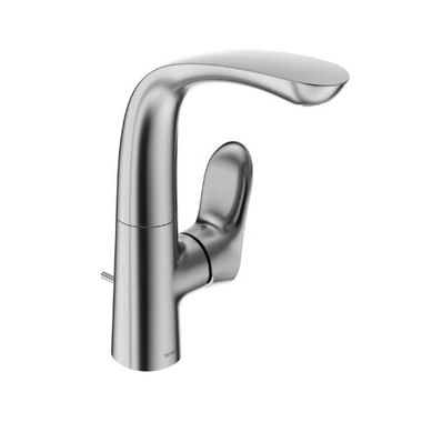 Click here to see Toto TLG01309U#CP TOTO GO 11” Deck Mount Polished Chrome Bathroom Sink Faucet with Metal Pop-Up Drain + COMFORT GLIDE Technology, 1.2 GPM, Lever Handles - TLG01309U#CP