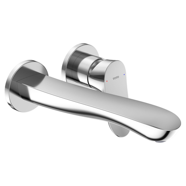 Click here to see Toto TLG01311U#CP TOTO GO Wall-Mount Single-Handle Long Bathroom Faucet with COMFORT GLIDE Technology, 1.2 GPM, Two-Hole, Lever Handle, Polished Chrome - TLG01311U#CP