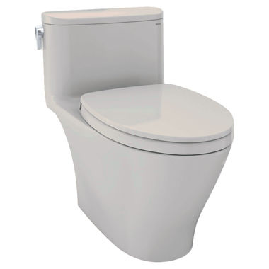 Click here to see Toto MS642124CUFG#03 TOTO Nexus 1G One-Piece Elongated 1.0 GPF Universal Height Toilet with CEFIONTECT and SS124 SoftClose Seat, WASHLET+ Ready, Bone - MS642124CUFG#03